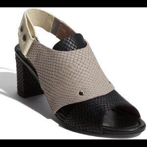 Stylish Black and Beige Women's Heels